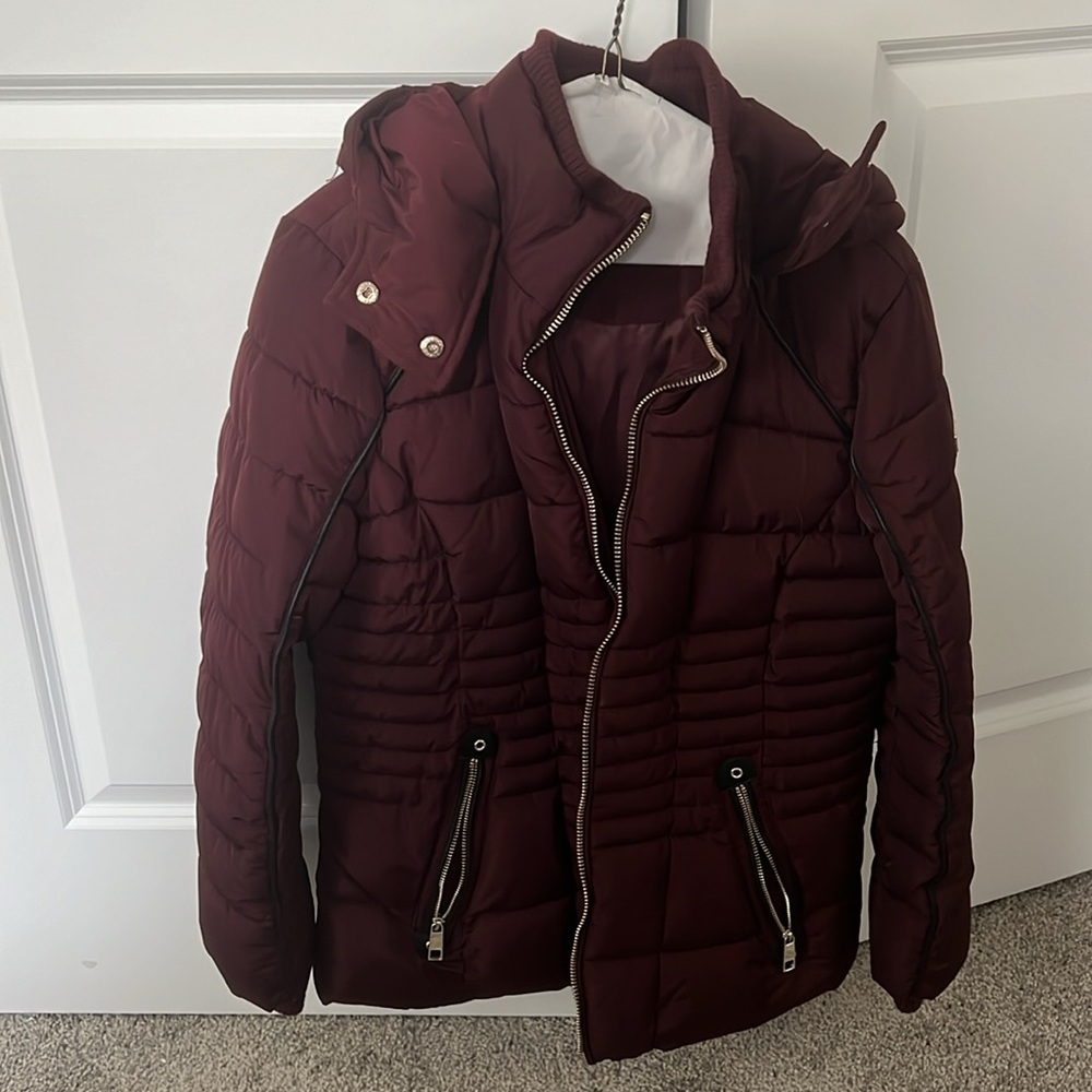 Guess Winter Jacket with hood, women’s size M - Picture 8 of 12